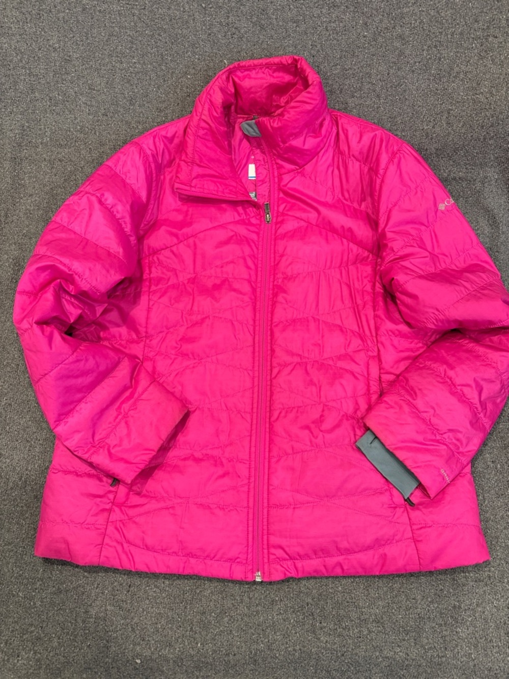 Columbia Women’s Fuchsia Pink Packable Omnia Heat Jacket Size 1X